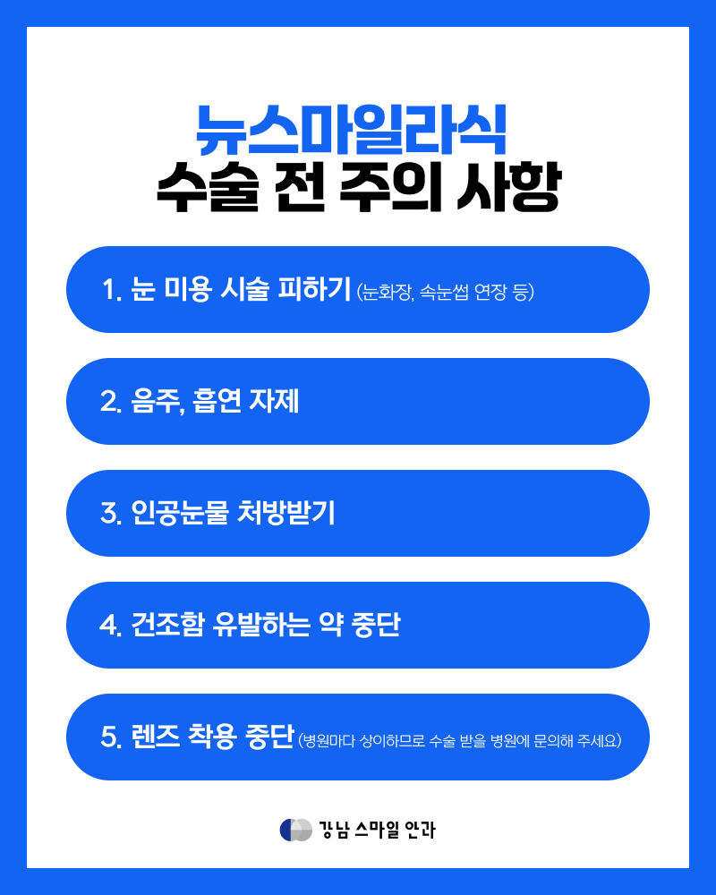 江南站SMILE雷射，『新SMILE雷射』術前注意事項與恢復期 사진 4